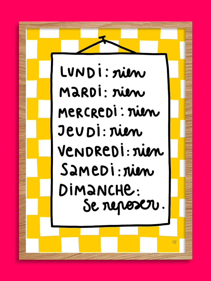 Grosse semaine - Affiche A5 ou A3