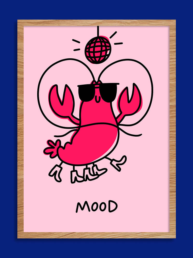 Homard Mood - Affiche A5