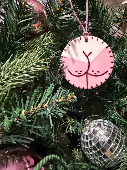 Boule de Noël en porcelaine