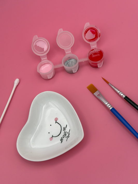 Coupelle à bijoux en porcelaine à peindre