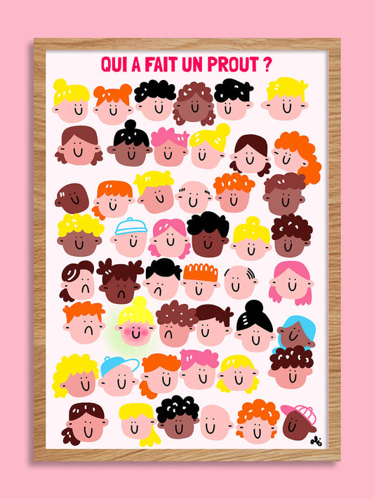 Qui a peté ? - Affiche A4