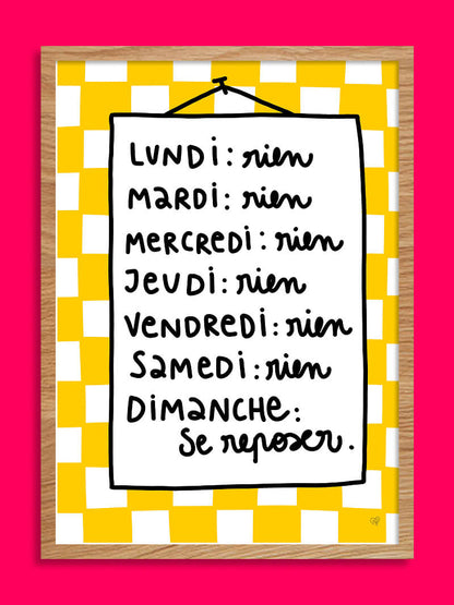 Grosse semaine - Affiche A5 ou A3