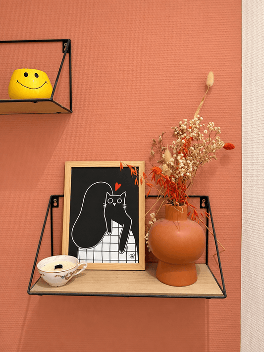 Chat-lin - Affiche A5