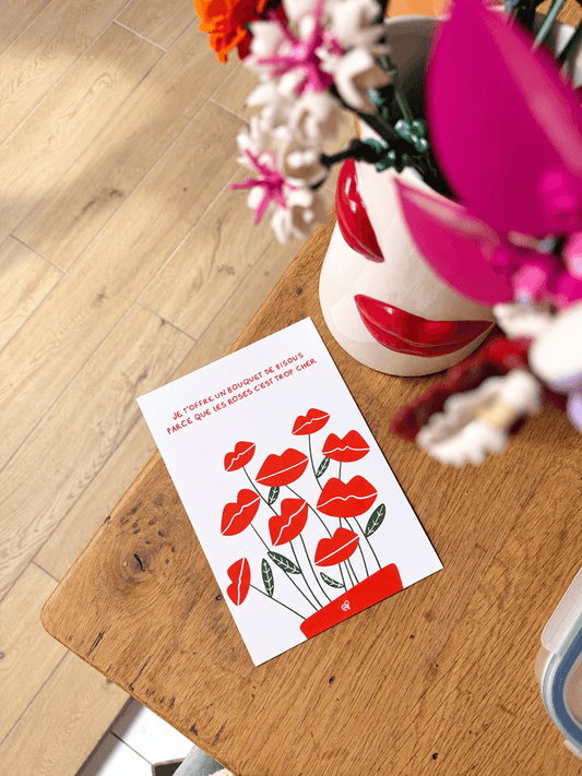 Bouquet de bisous - Affiche A5