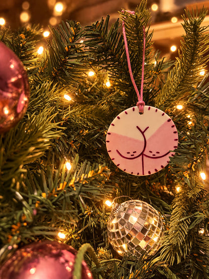 Boule de Noël en porcelaine