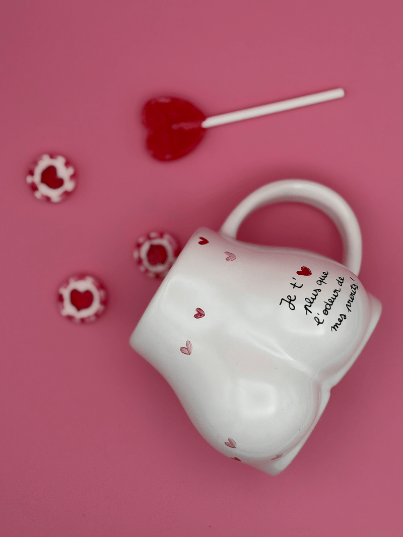 Je t'aime plus que l'odeur de mes prouts - Tasse en procelaine