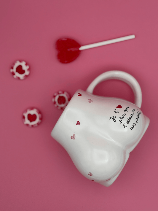 Je t'aime plus que l'odeur de mes prouts - Tasse en procelaine